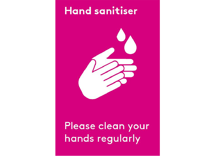 Hand sanitiser poster