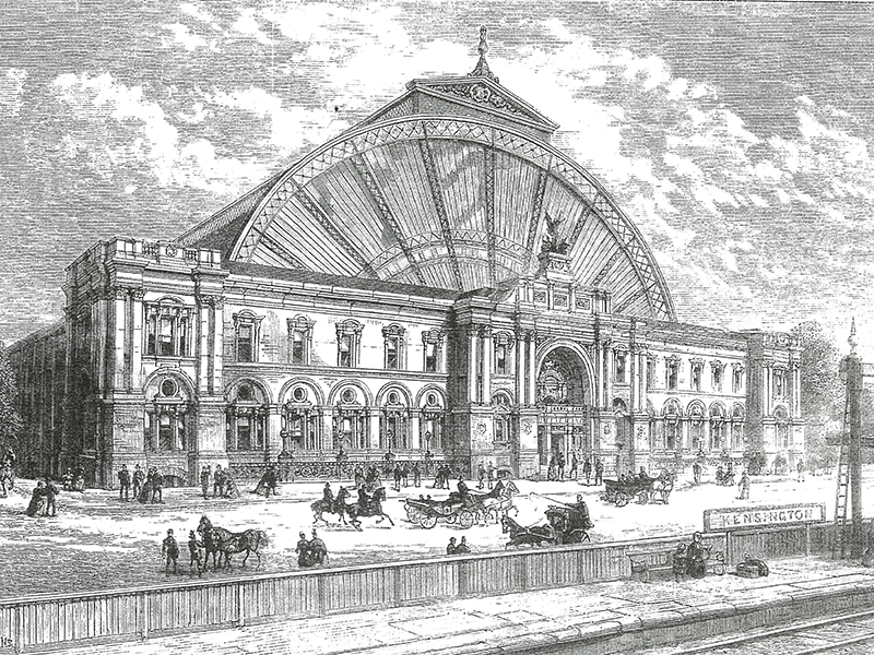 Olympia London in 1886 venue drawing 