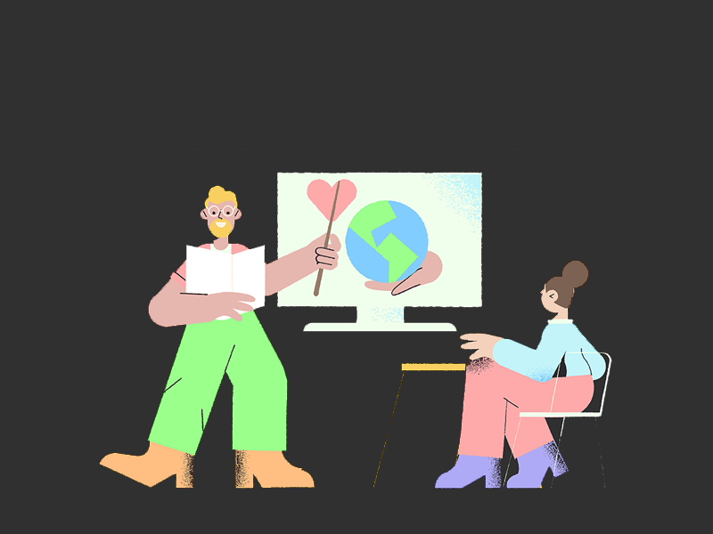 Illustration of people collaborating 